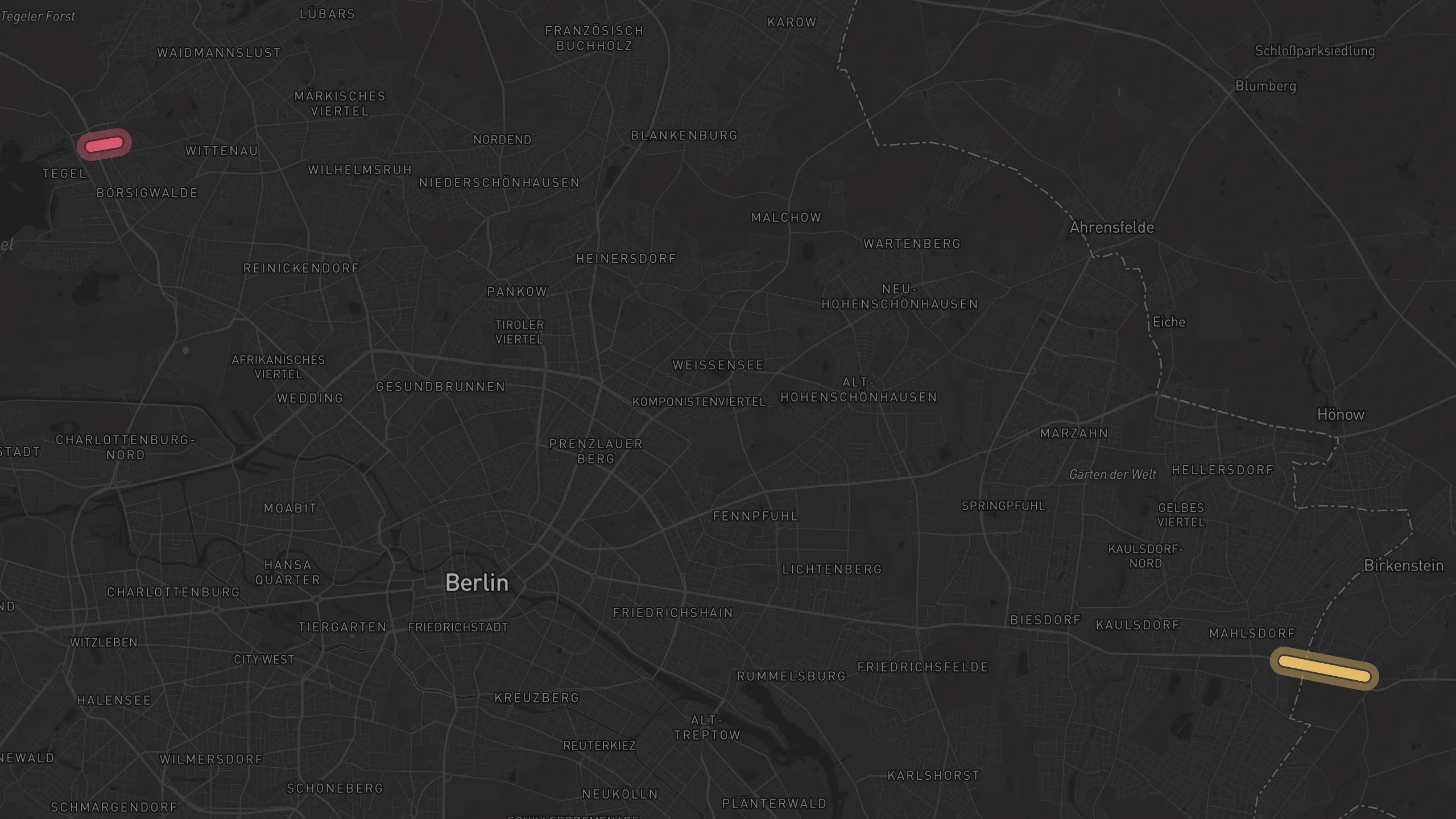 Map of street alignments in Berlin