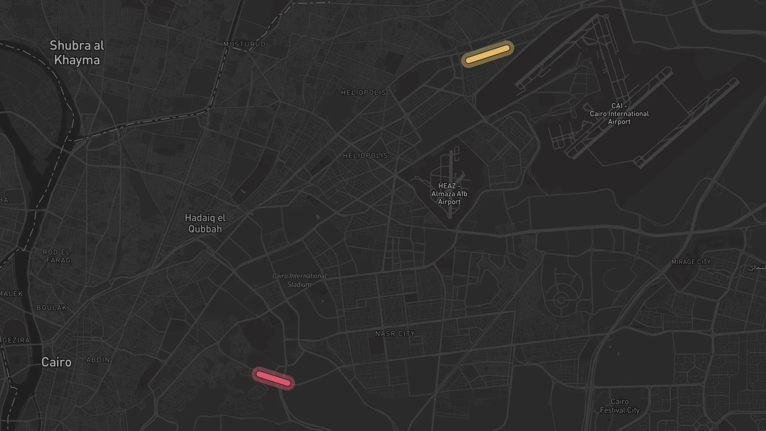 Map of street alignments in Cairo
