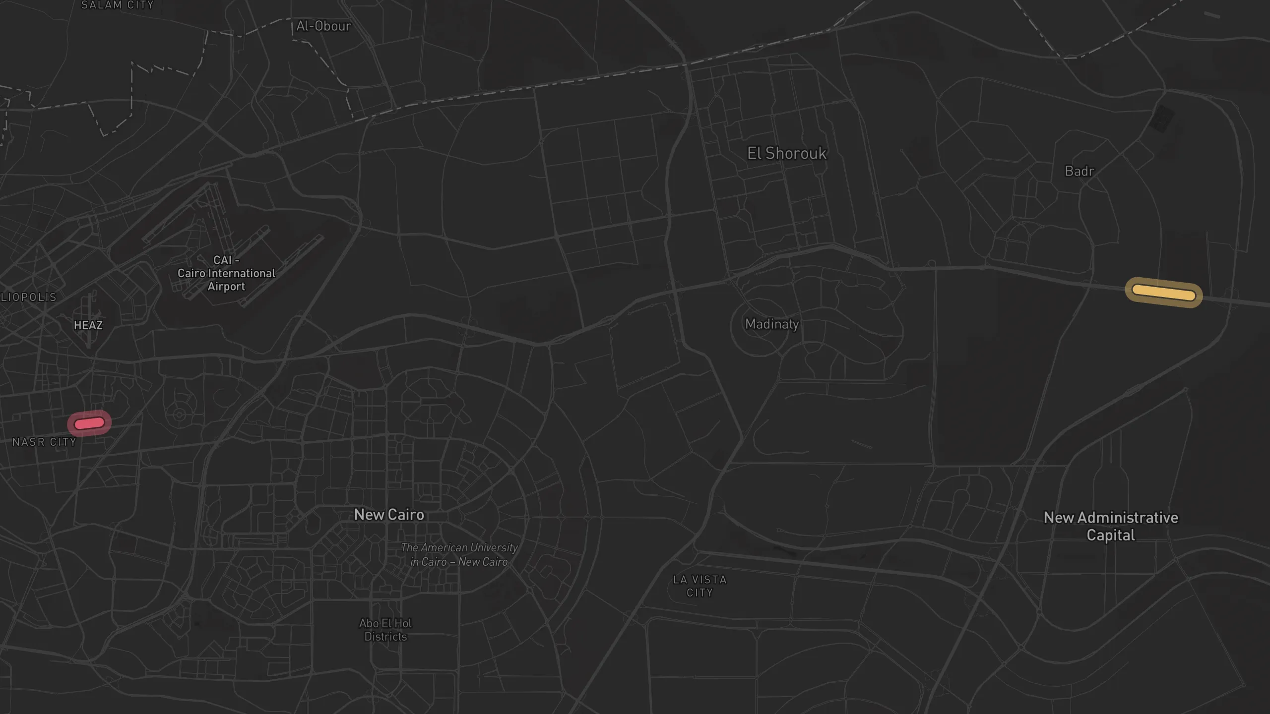 Map of street alignments in Cairo