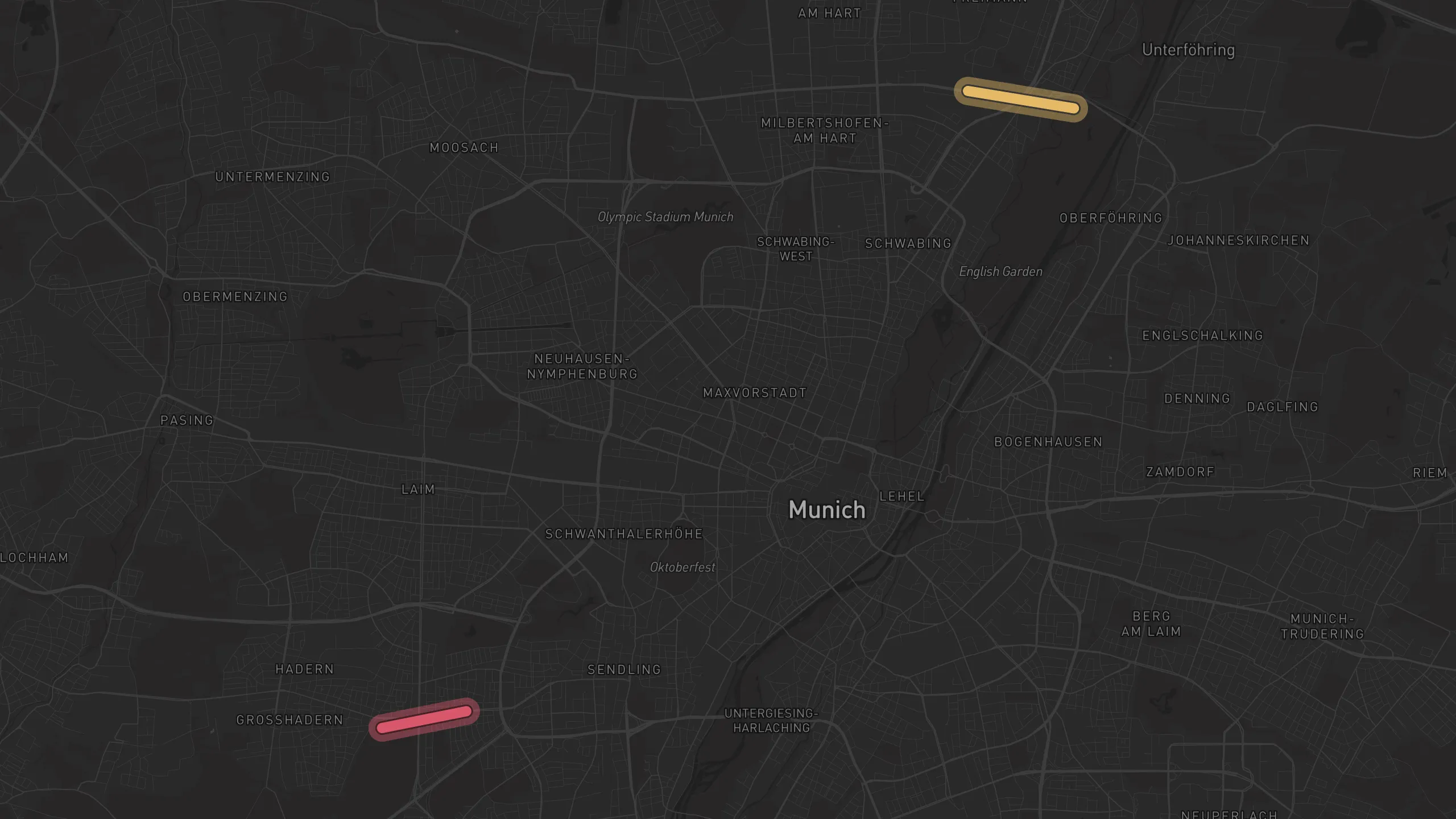 Map of street alignments in Munich