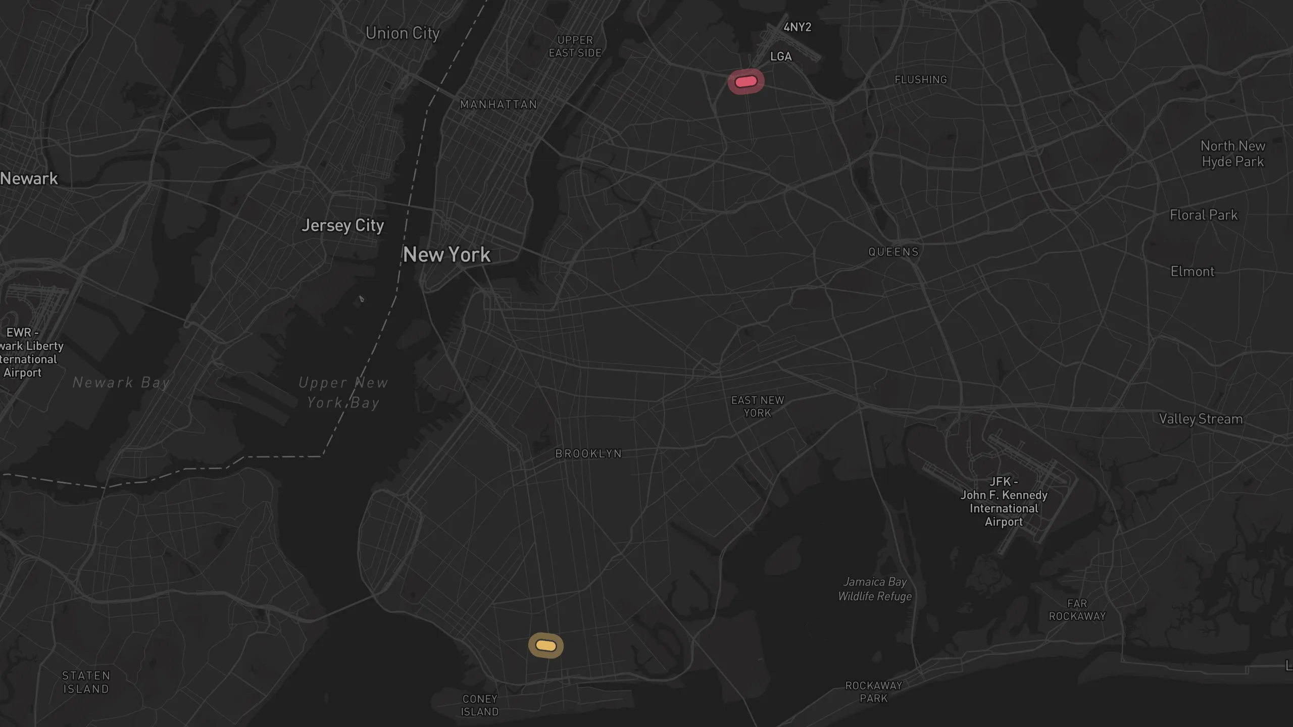 Map of street alignments in New York