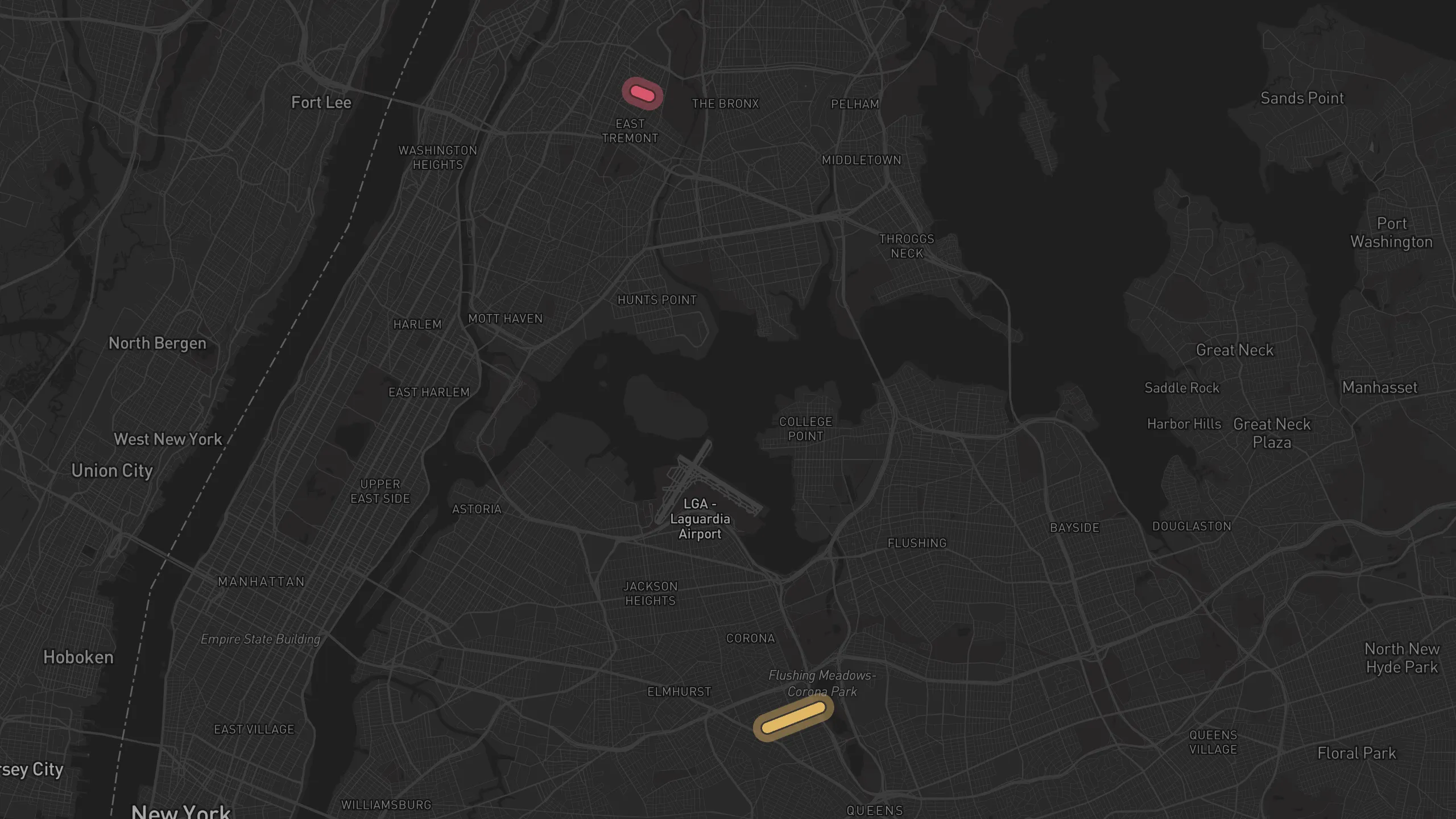 Map of street alignments in New York