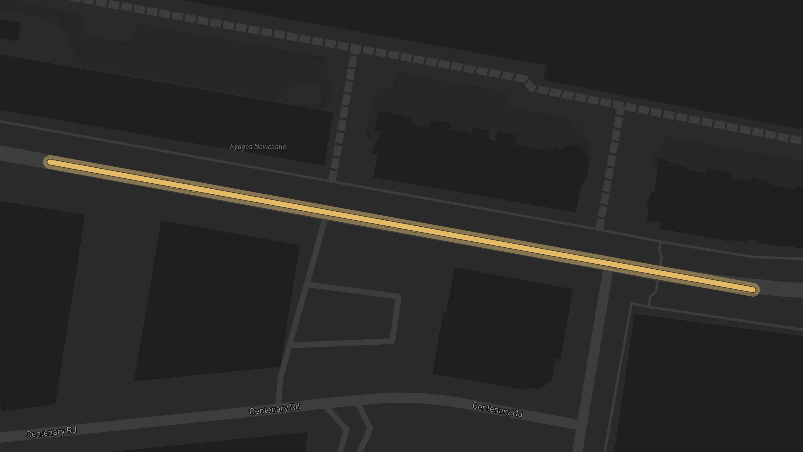 Map of street alignments in Newcastle