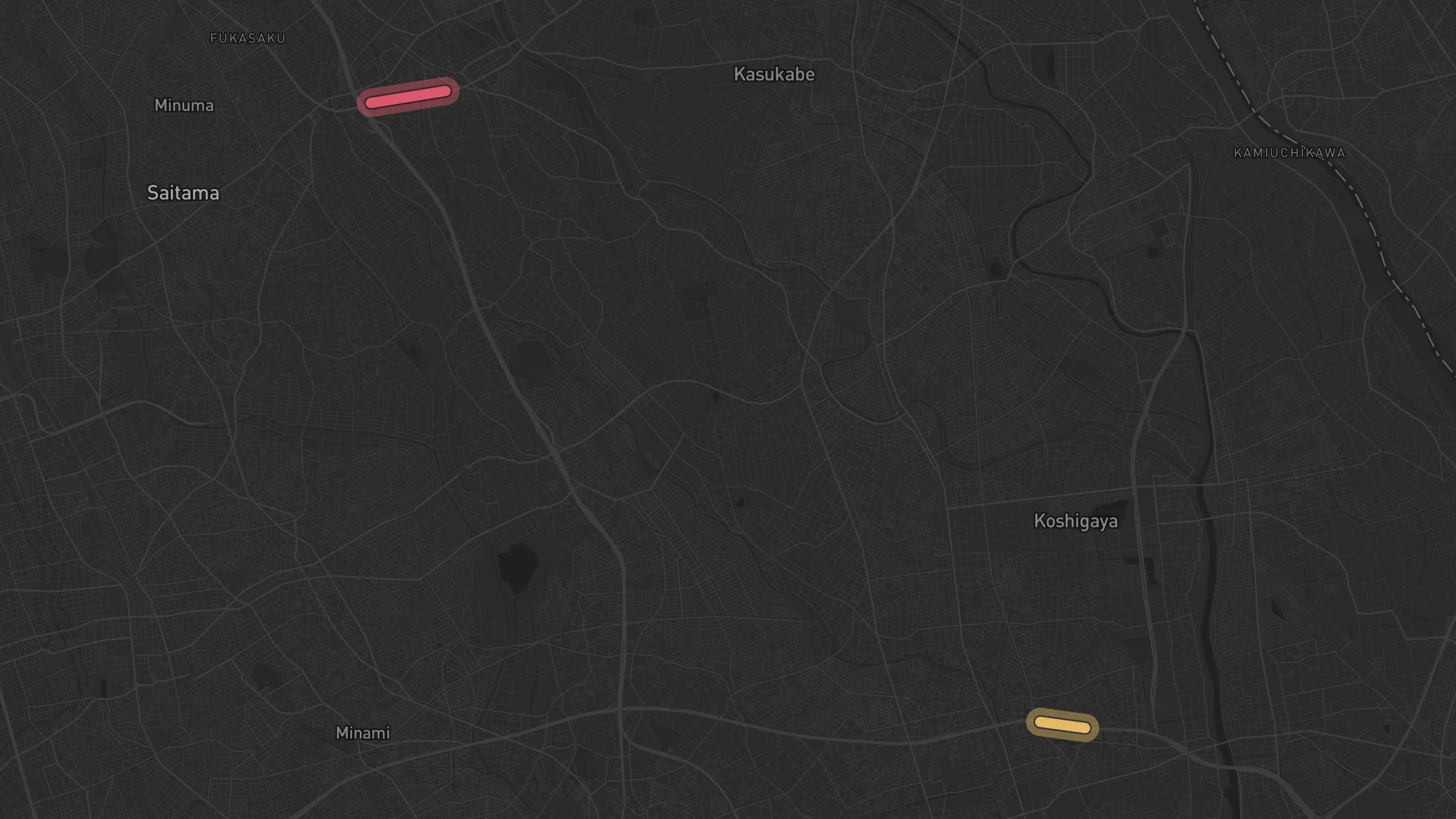 Map of street alignments in Tokyo